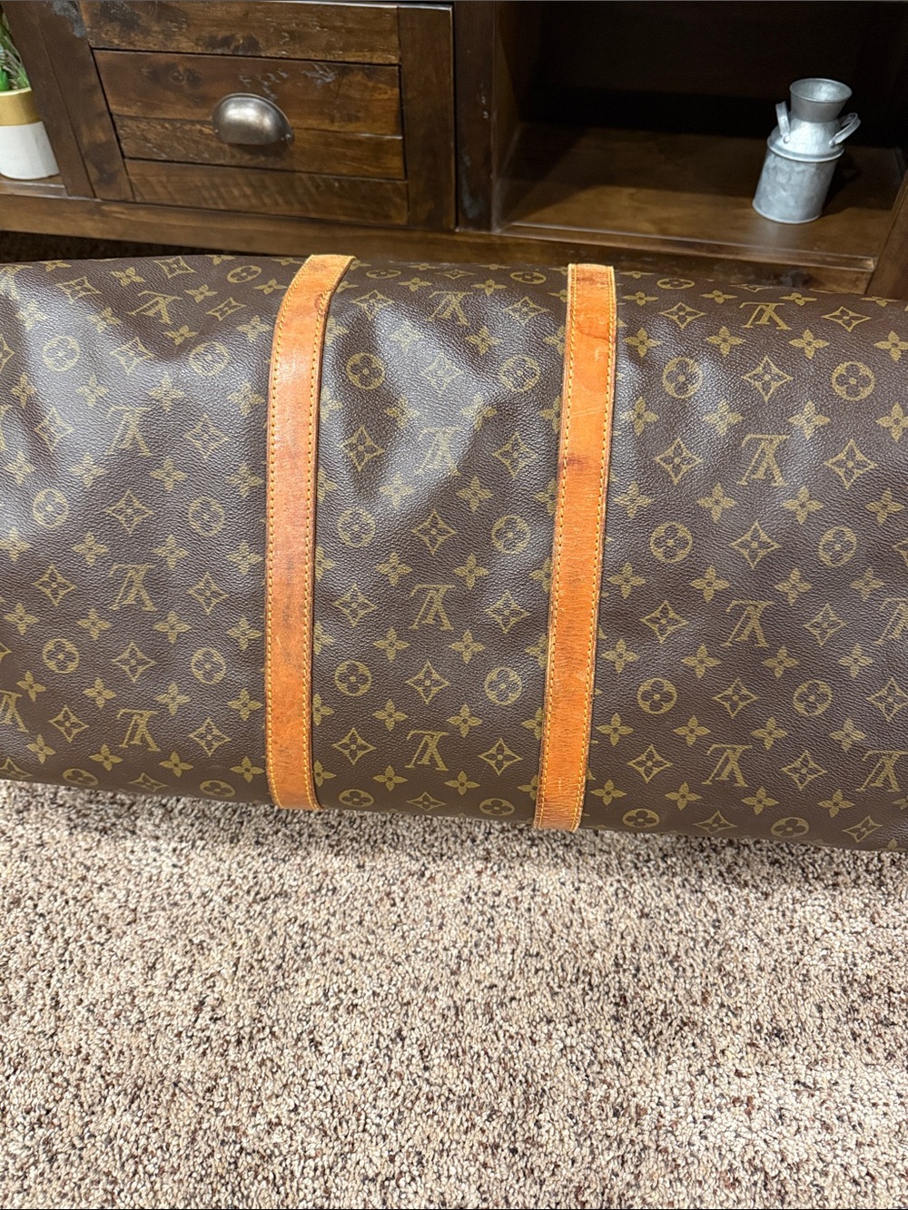 Louis Vuitton Brown Monogram Keep All 60 - Picture 9 of 15